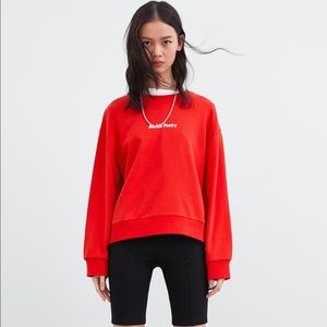 Red Graphic Top